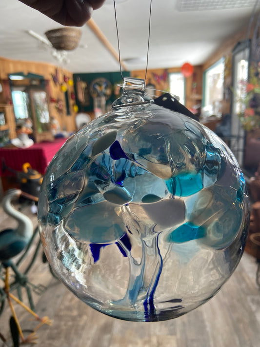6" Tree of Tranquility Blown Glass ball