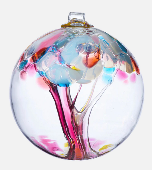 6" Tree of Memories Blown Glass ball